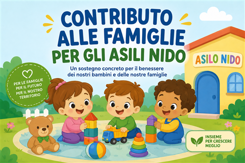 Approvazione del bando per l'erogazione di contributi alle famiglie residenti per il potenziamento del servizio asili nido